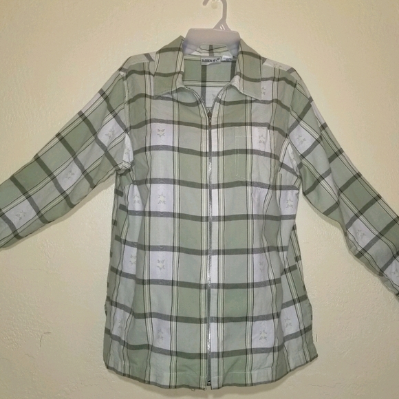 FASHION BUG 100% Cotton Zippered Top Size 18/20W - Picture 1 of 5